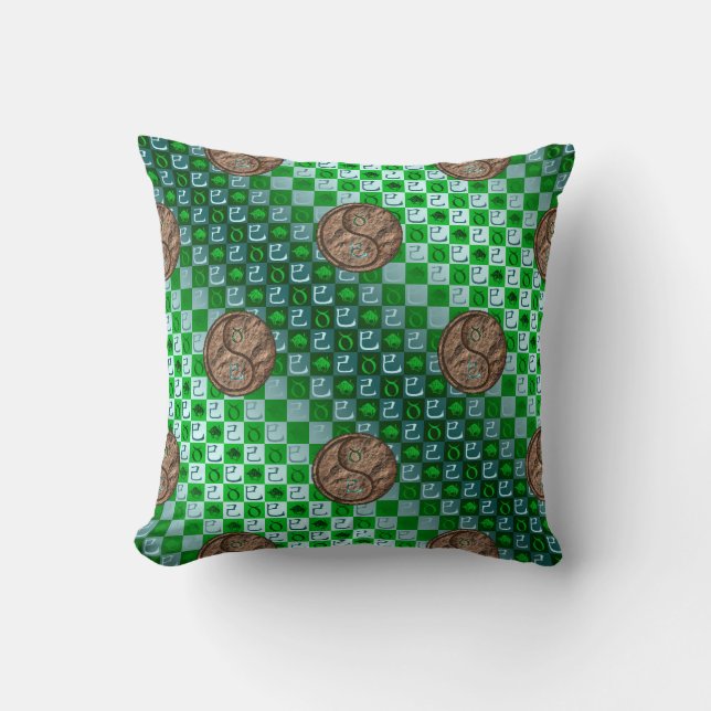 Taurus & Earth Snake Throw Pillow (Front)