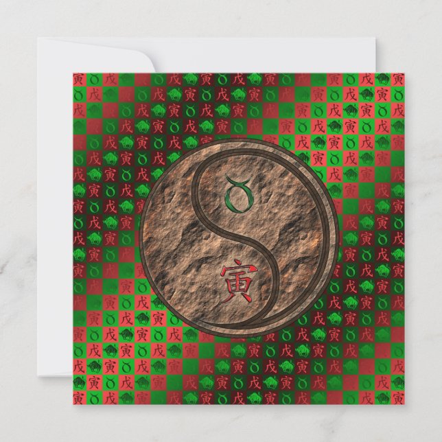 Taurus & Earth Tiger Card (Front)