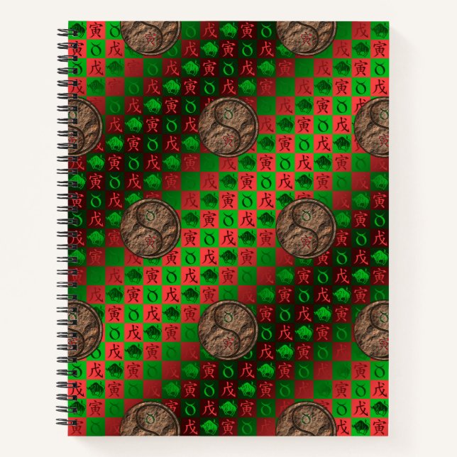 Taurus & Earth Tiger Notebook (Front)