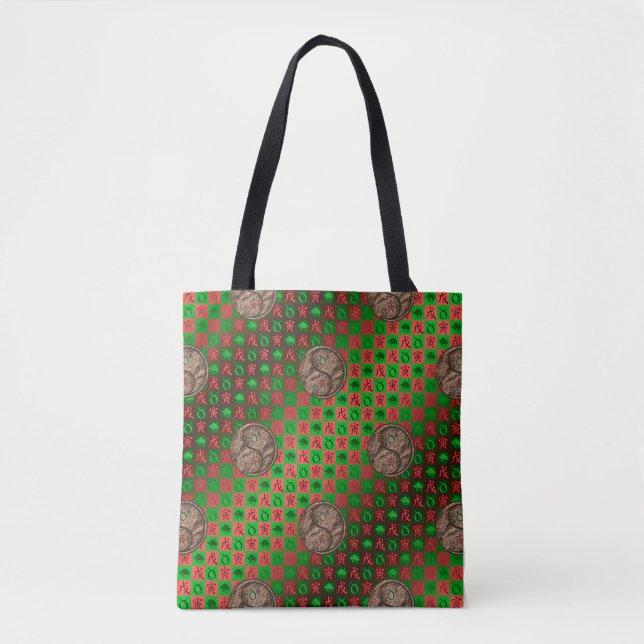 Taurus & Earth Tiger Tote Bag (Front)