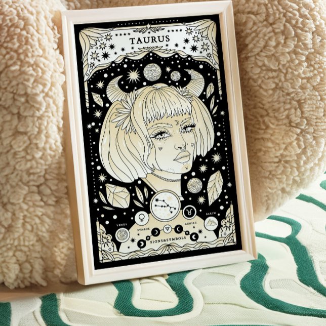 Taurus Elegant and Grounded - Zodiac Wall Art  (Creator Uploaded)