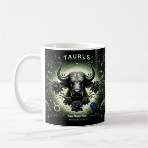 Taurus "Enraciné dans la force" Mug zodiaque