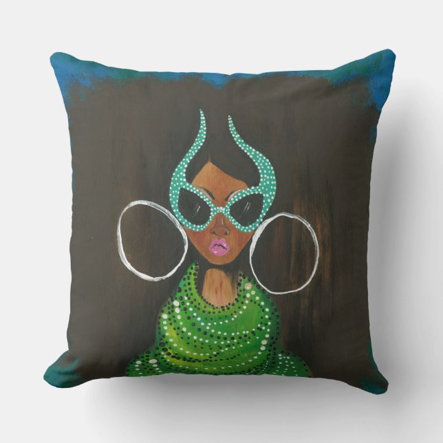 Taurus Featured in ESSENCE Magazine in 2013 Throw Pillow (Front)