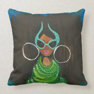 Taurus Featured in ESSENCE Magazine in 2013 Throw Pillow