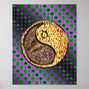 Taurus & Fire Boar Poster