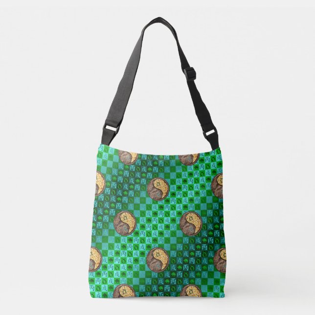 Taurus & Fire Dog Crossbody Bag (Front)