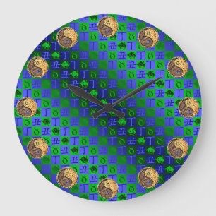 Taurus & Fire Ox Large Clock
