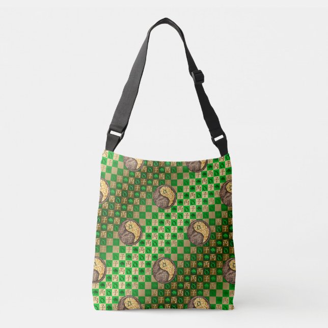 Taurus & Fire Rat Crossbody Bag (Front)