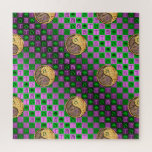 Taurus & Fire Rooster Jigsaw Puzzle<br><div class="desc">For those born under the sign of Taurus in the Year of the Fire Rooster.</div>