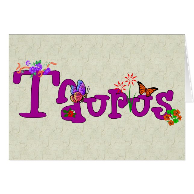 Taurus Flowers (Front Horizontal)