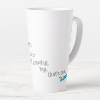 Taurus Fun Inspiring Design Daily Use Custom Gift Latte Mug