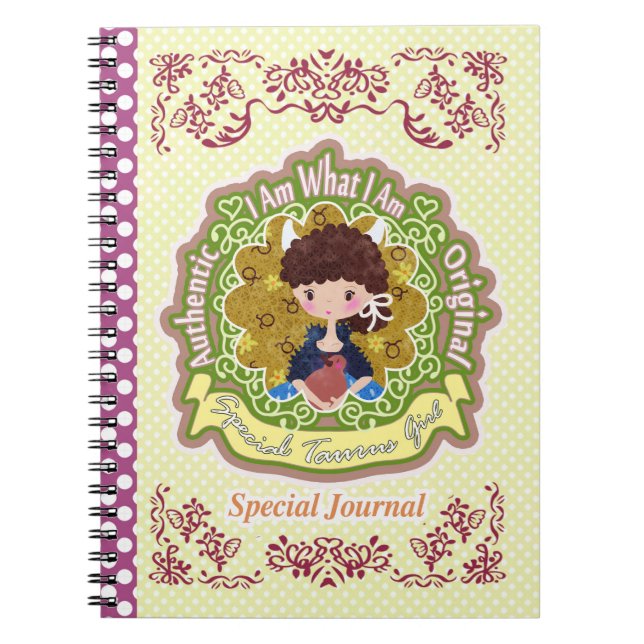 Taurus Horoscope  Notebook (Front)