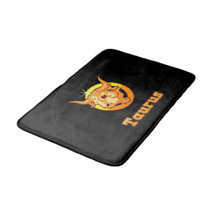 Taurus illustration bath mat