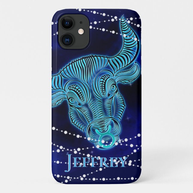 Taurus in Dark Blue II Case-Mate iPhone Case (Back)