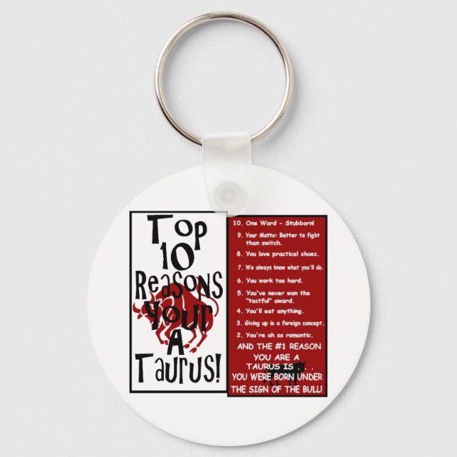 Taurus Keychain (Front)