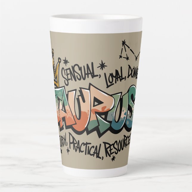 Taurus Latte Mug (Front)