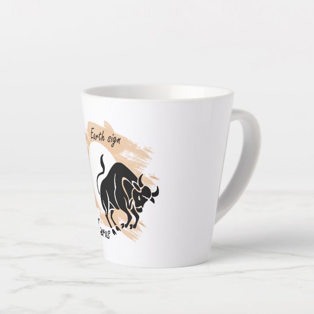 Taurus Latte Mug (Right Angle)