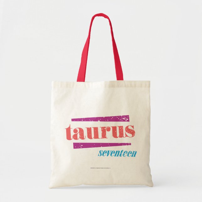 Taurus LtPink Tote Bag (Front)