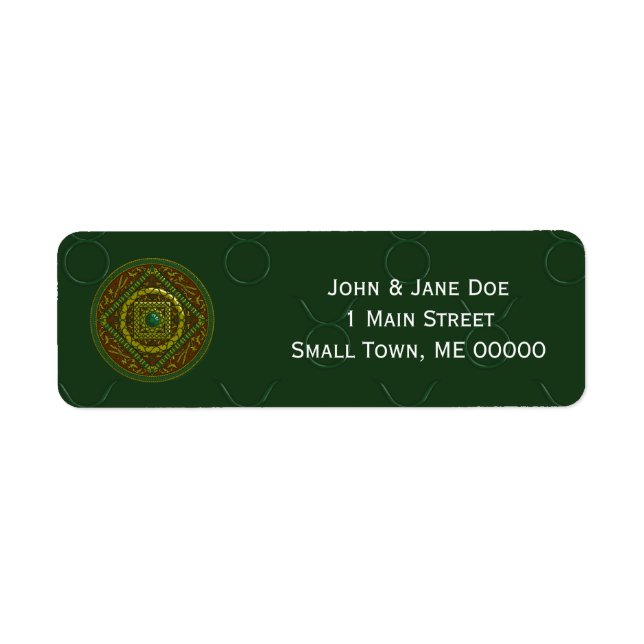 Taurus Mandala Address Label (Front)