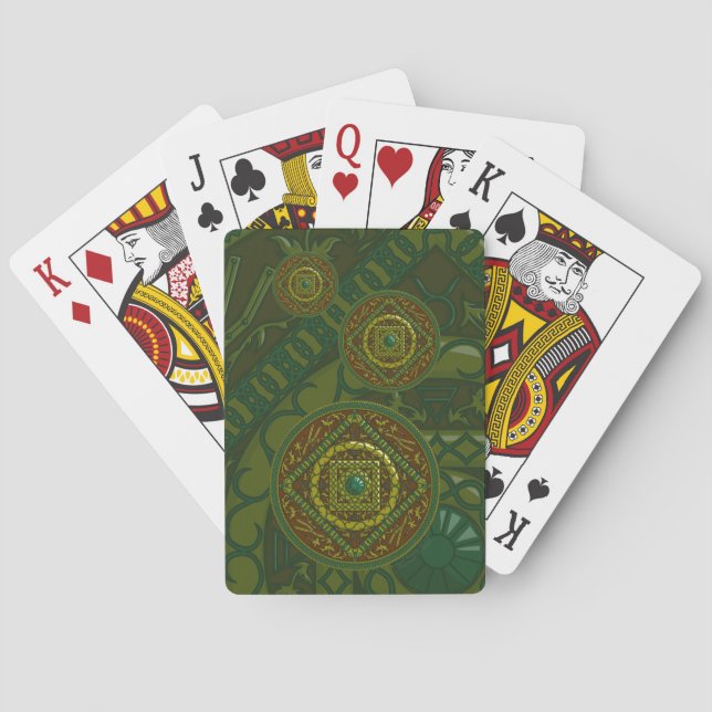 Taurus Mandala Classic Playing Cards (Back)