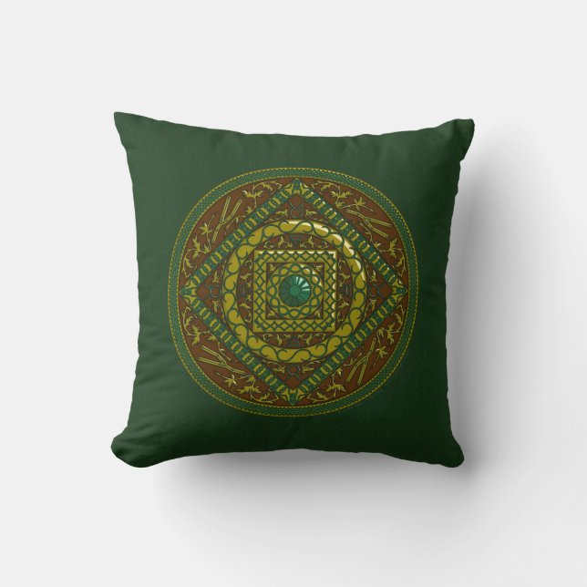Taurus Mandala Pillow (Front)