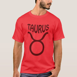 Taurus Mens Red T-Shirt