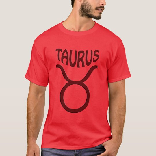 Taurus Mens Red T-Shirt