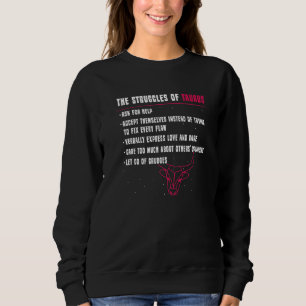 Taurus Merchandise Season Zodiac Sign Astrographic Sweatshirt
