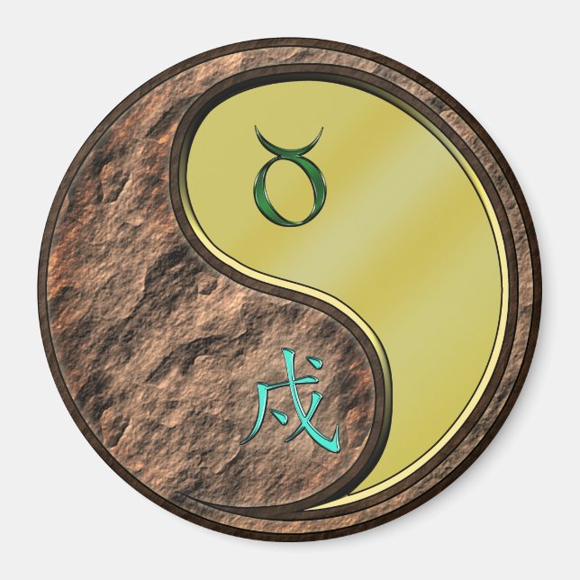 Taurus & Metal Dog Magnet (Front)