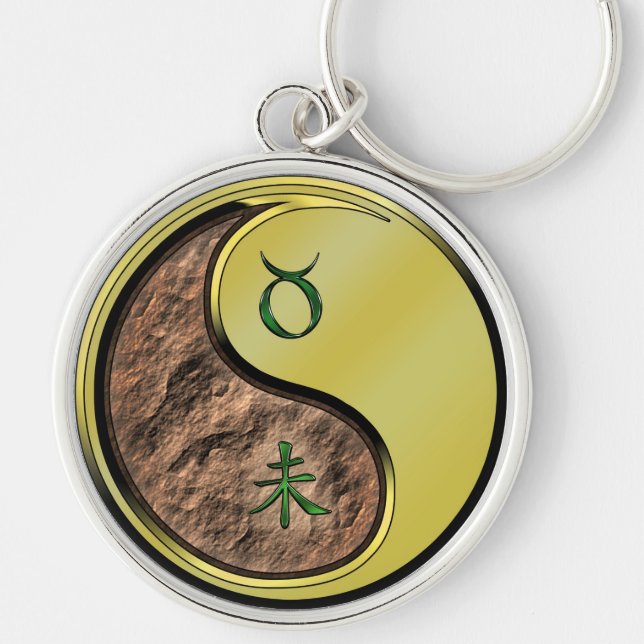 Taurus & Metal Goat Keychain (Front)