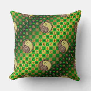 Taurus & Metal Horse Throw Pillow