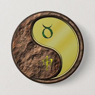 Taurus & Metal Monkey 3 Inch Round Button