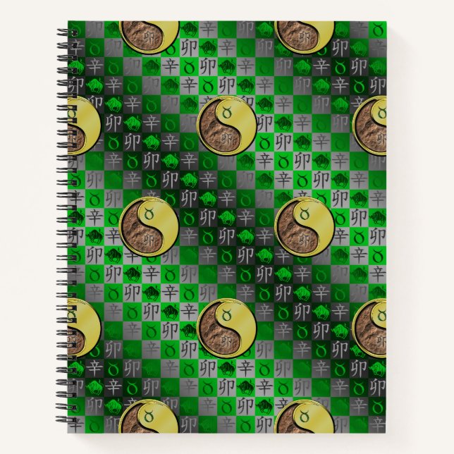 Taurus & Metal Rabbit Notebook (Front)