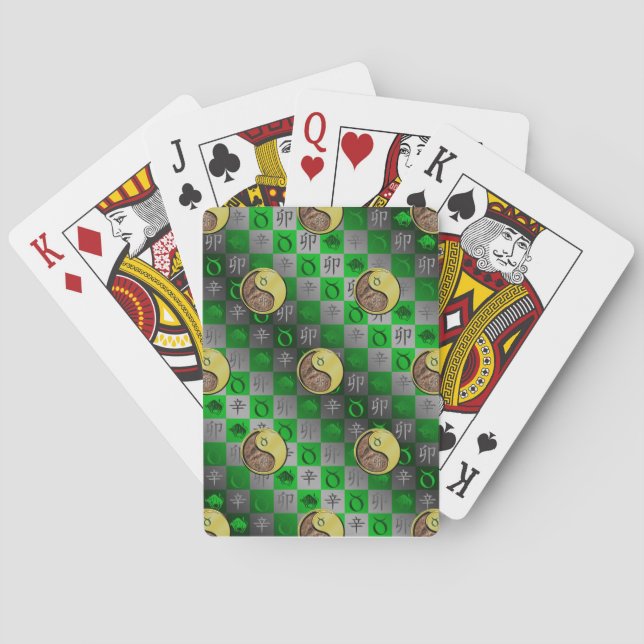 Taurus & Metal Rabbit Playing Cards (Back)