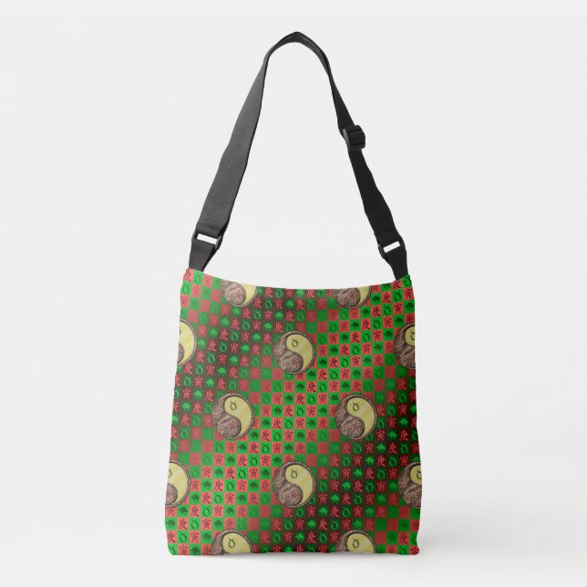 Taurus & Metal Tiger Crossbody Bag (Front)