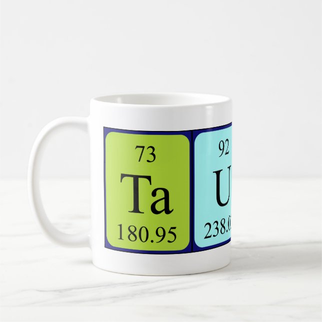 Taurus nom de table périodique mug (Gauche)