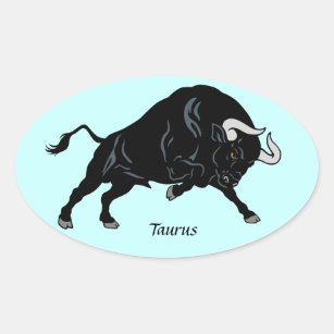 taurus oval sticker