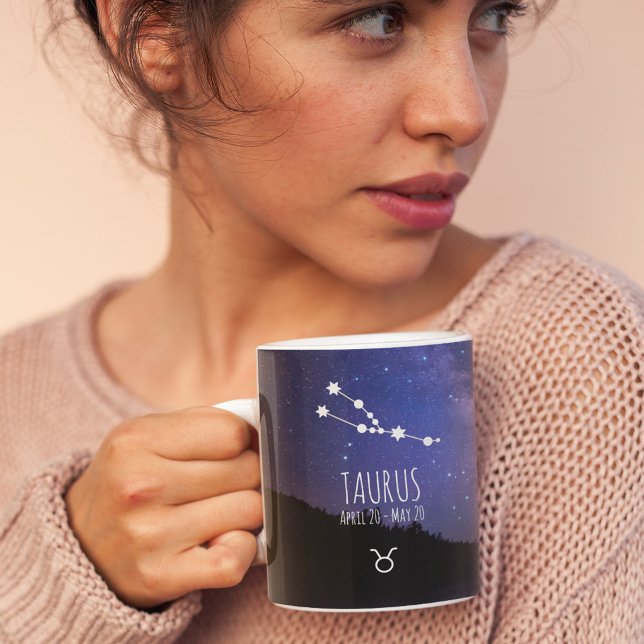 Taurus | Personalized Zodiac Constellation Coffee Mug (Creator Uploaded)