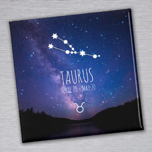Taurus   Personalized Zodiac Constellation Magnet
