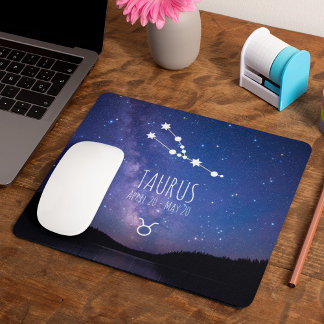 Taurus | Personalized Zodiac Constellation Mouse Pad