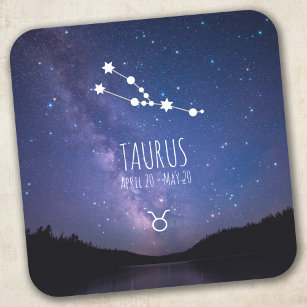 Taurus   Personalized Zodiac Constellation Square Sticker
