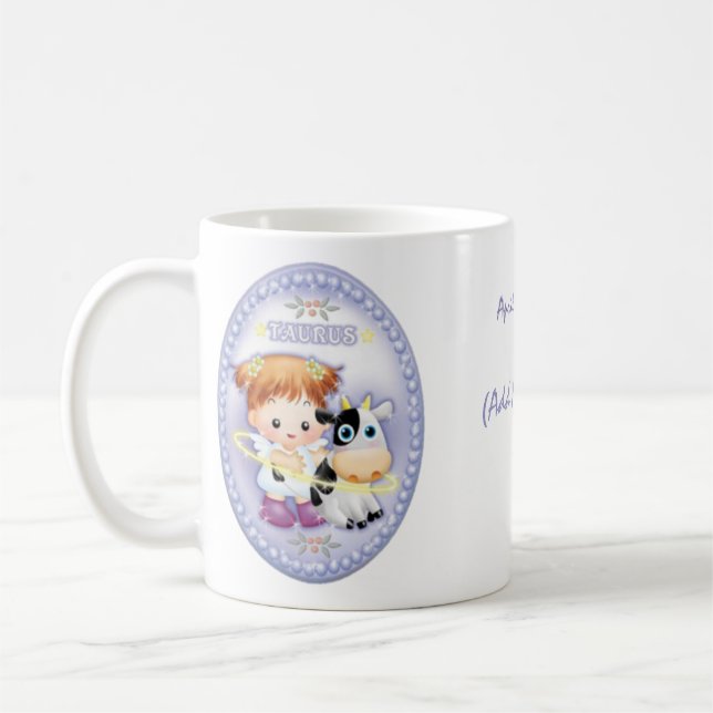 Taurus - Personalized Zodiac Mug (Left)