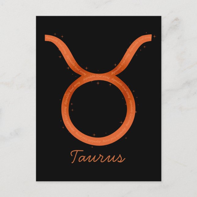 Taurus Postcard (Front)