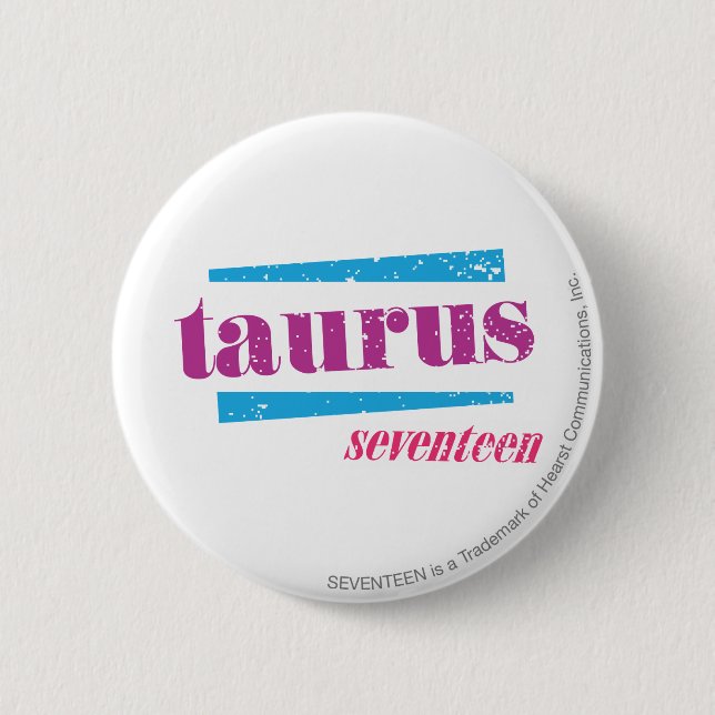 Taurus Purple 2 Inch Round Button (Front)