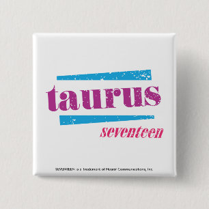 Taurus Purple 2 Inch Square Button