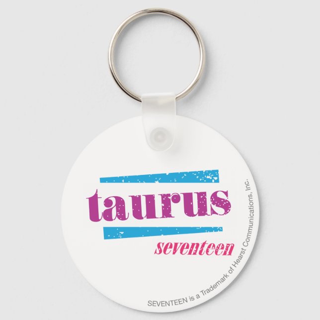 Taurus Purple Keychain (Front)