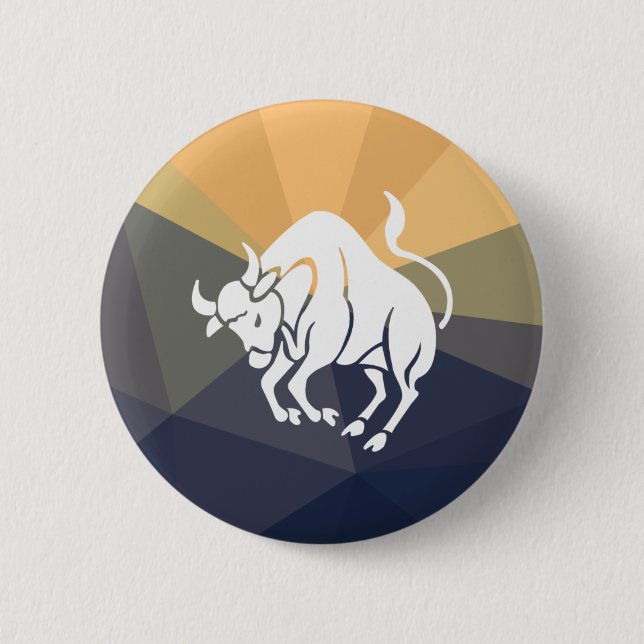 Taurus round button. Bull button (Front)