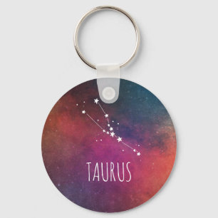 Taurus Sign Constellation Keychain