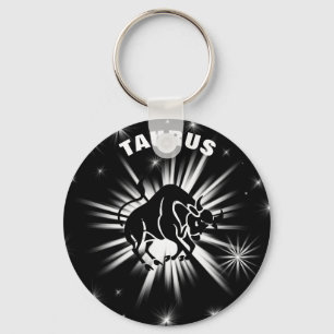 Taurus sign keychain