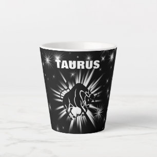 Taurus sign latte mug